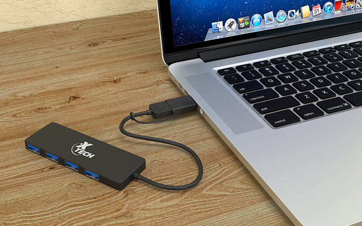 Hub USB 3.0 de 4 Puertos Xtech XTC-390