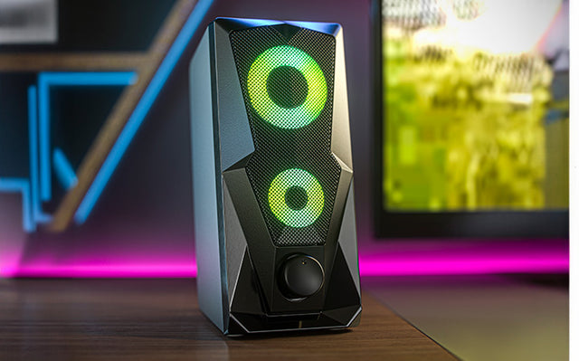 Altavoces 2.0 Gaming con Luz LED Xtech FireShot XTS-131 Negros