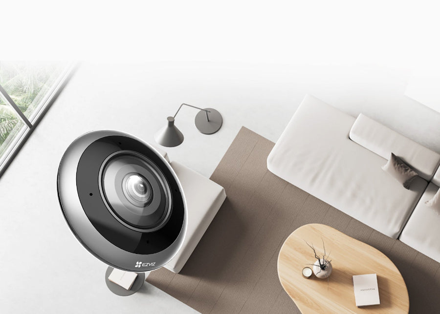 Cámara Wi‑Fi panorámica ojo de pez – EZVIZ E4p Smart 3K⁺