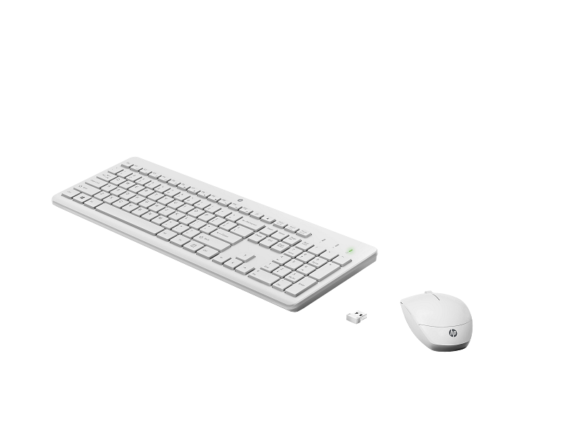 HP 230 Wireless Keyboard and Mouse Combo – Blanco