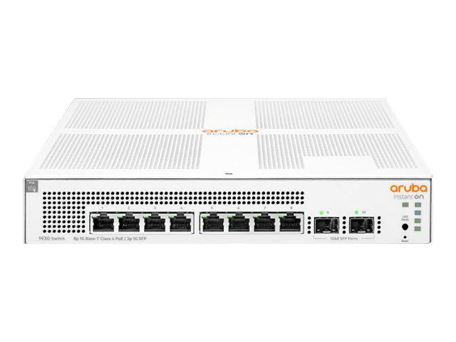 Switch Gestionado L2+ PoE+ 8 Puertos Gigabit 2 SFP 124W HPE Networking Instant On 1930