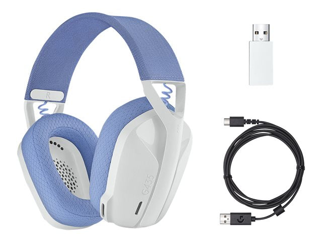 Auriculares Gaming Inalámbricos Ligeros Logitech G435 LIGHTSPEED Blancos