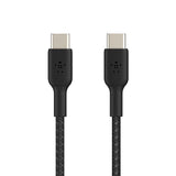 Cable cargador rápido USB‑C a USB‑C – Belkin BoostCharge – 1 m – Negro – Trenzado