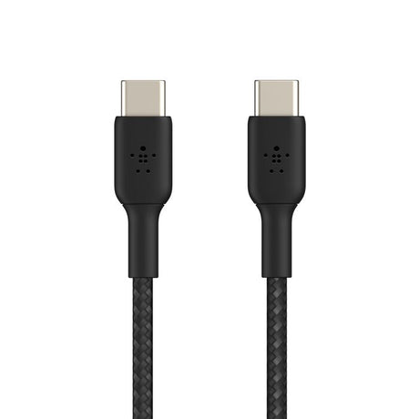 Cable cargador rápido USB‑C a USB‑C – Belkin BoostCharge – 1 m – Negro – Trenzado