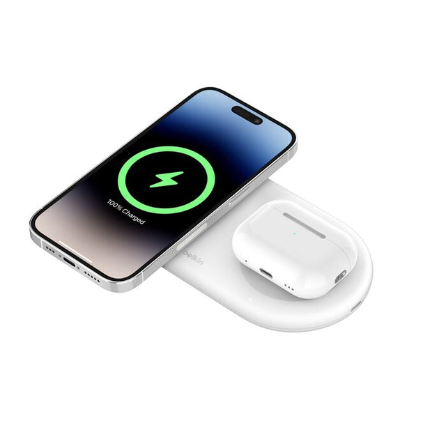 Base Convertible Belkin 15W Lithium Universal QI2 2 en 1 PAD + USB-C 5W