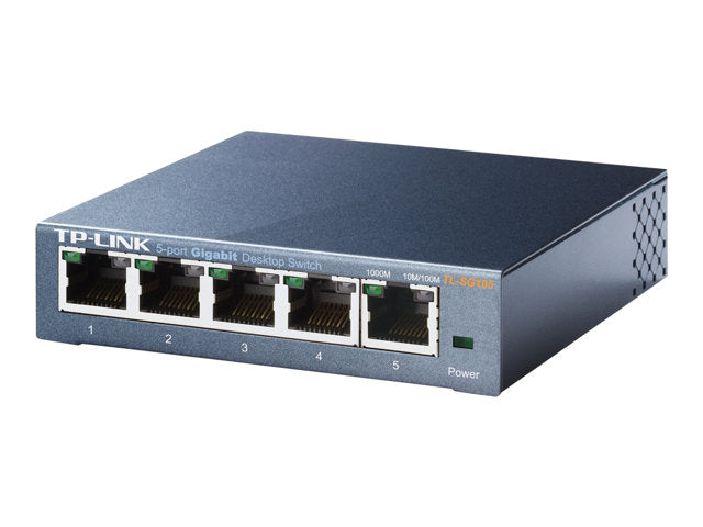 Switch No Gestionado 5 Puertos Gigabit Metálico TP-Link TL-SG105