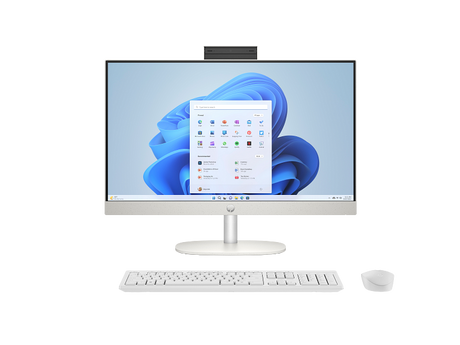 All-in-One HP 24-cr0250la 23.8" AMD Ryzen 5 7520U 8GB RAM 512GB HDD Windows 11 Home Blanco