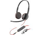 Auriculares estéreo Poly Blackwire 3225 USB-C