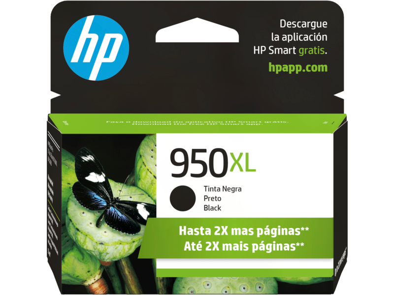 Cartucho de Tinta Negra Alto Rendimiento Original HP 950XL Officejet Pro