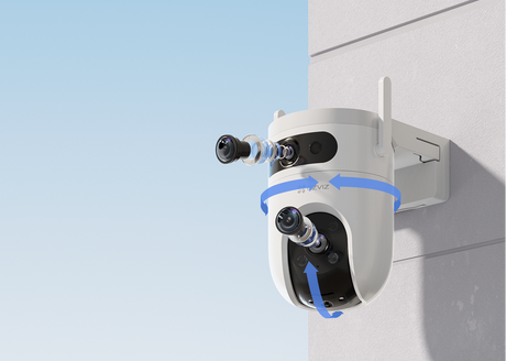 Cámara de vigilancia Wi‑Fi EZVIZ H9c Dual 2K – Doble lente – Cobertura 360° – Visión nocturna a color – IA