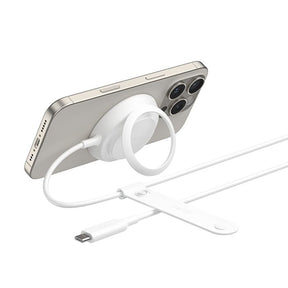 Cargador inalámbrico magnético con soporte – 25W Qi2 – Belkin WIA014ttWH  