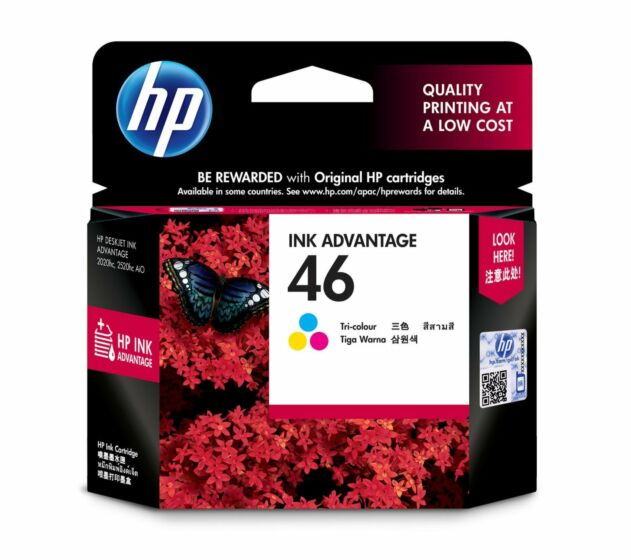 Cartucho de Tinta Color HP 46 – Original – CZ638AL