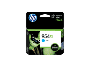 Cartucho de Tinta HP 954XL – Cian, Original, Alto Rendimiento, L0S62AL