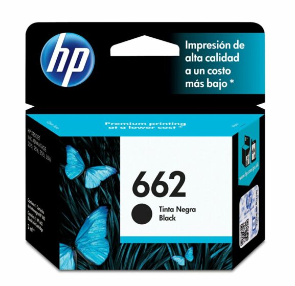 Cartucho de Tinta Negra HP 662 – Original – CZ103AL