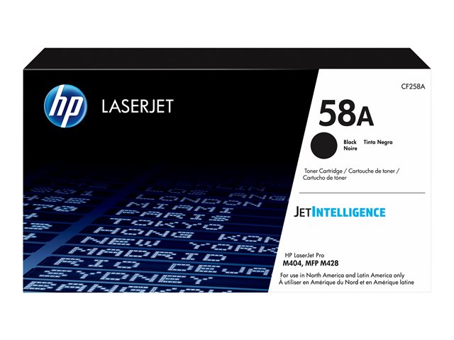 Cartucho de Toner Negro Original HP 58A LaserJet