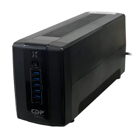 UPS CDP UPR1008 – 1000VA / 500W – 8 Tomas – Regulador de Voltaje (AVR) – Protección Confiable
