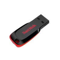 SanDisk Cruzer Blade – Unidad Flash USB 128GB, Negro/Rojo, SDCZ50-128G-B35