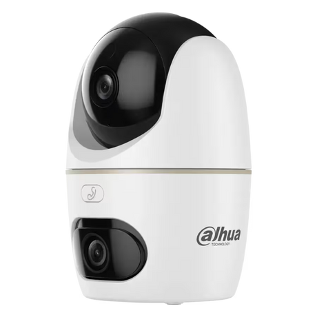 Cámara Dahua DH‑IPC‑H3DP‑3F‑0360B – Doble Lente 3MP+3MP – IA Humano/Mascotas – Seguimiento Automático – Alarma – Bluetooth – Llamada Proactiva