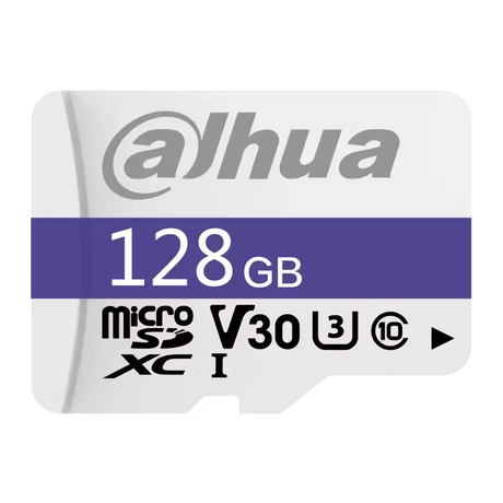 Tarjeta MicroSD Dahua DHI‑TF‑C100/128GB – 128 GB – Alta Resistencia – C10/U3/V30 – 95 MB/s – Protección Cuádruple
