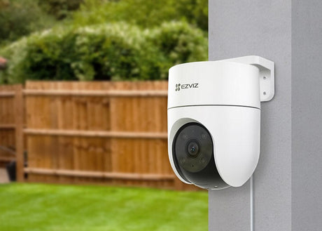 Cámara de vigilancia Pan & Tilt Wi‑Fi EZVIZ H8c – 1080p Full HD – Visión nocturna a color – Detección IA – Cobertura 360°