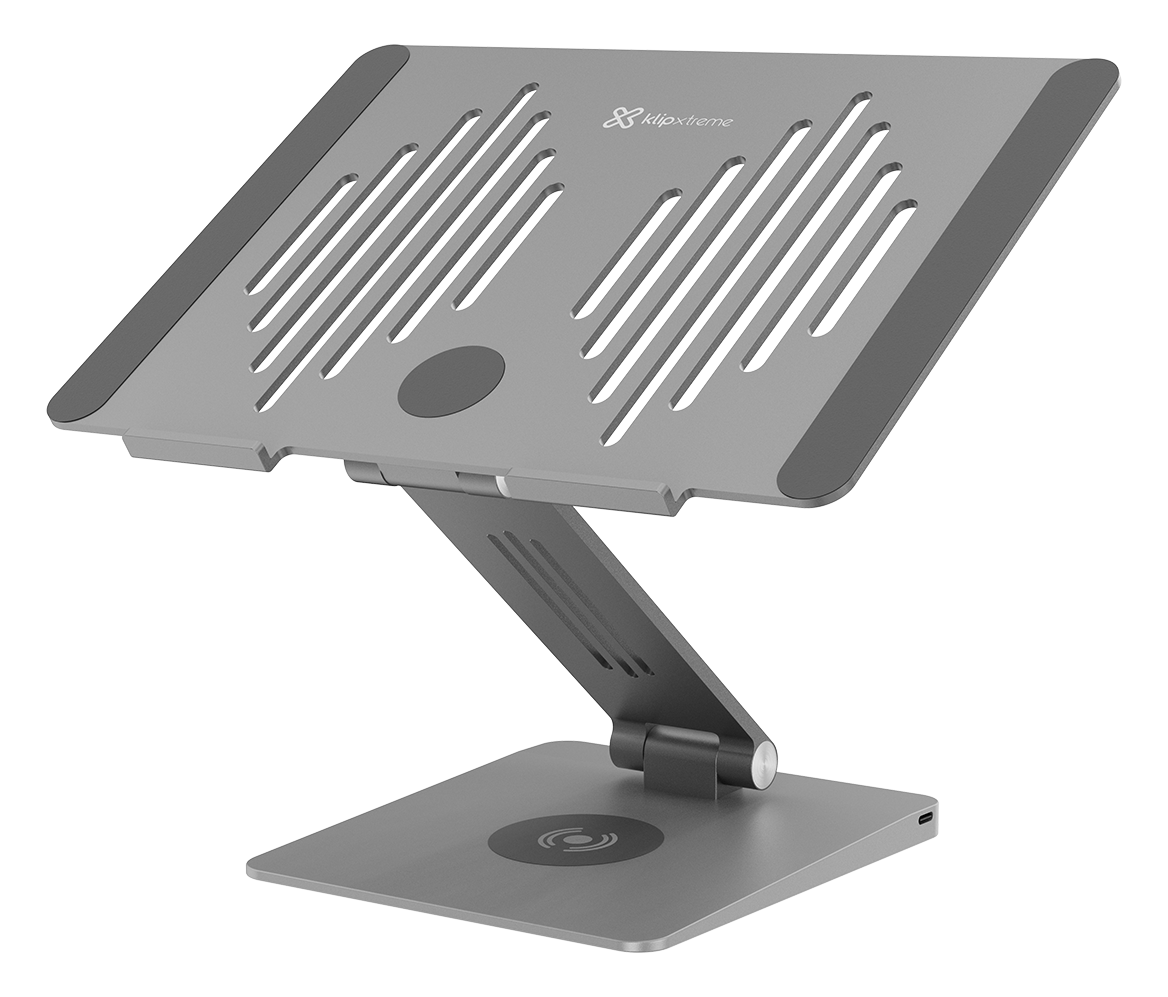 Estación de acoplamiento 9‑en‑1 con soporte para laptop y carga inalámbrica – Klip Xtreme DockStar KDA‑500