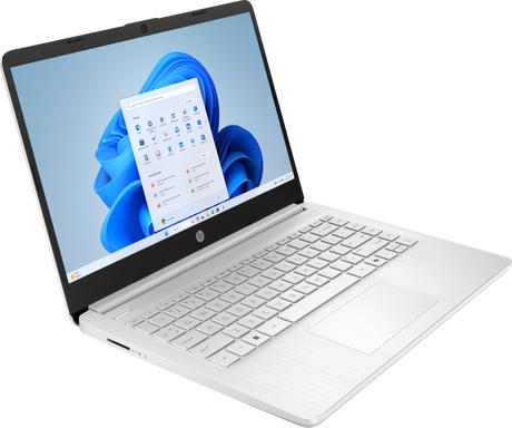 Laptop HP 14-dq6000la – 14" HD / Intel N150 / 4 GB RAM / 128 GB SSD / Windows 11 Home / Plateado natural