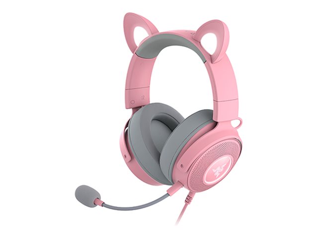 Auriculares Cableados USB con Aislamiento de Ruido Razer Kraken Kitty V2 Pro Cuarzo