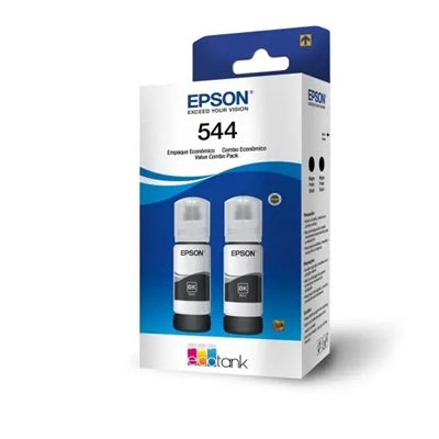 2 Pack de tintas originales EcoTank Epson Negro T544120‑2P