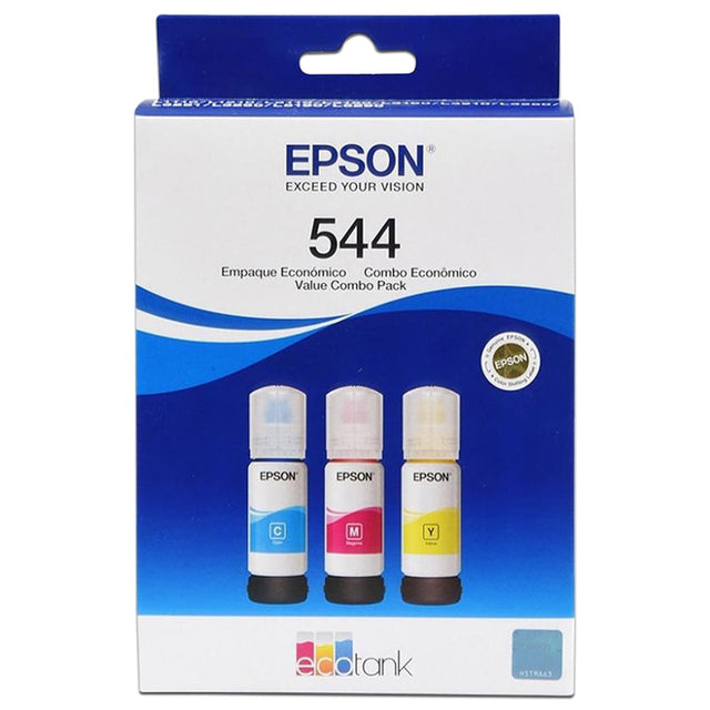 Pack de tintas originales Epson T544520‑3P (Cian, Magenta, Amarillo)
