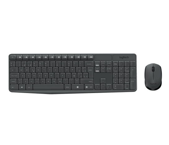 Set Teclado y Ratón Inalámbrico Logitech MK235 – Español USB Negro (920-007901)