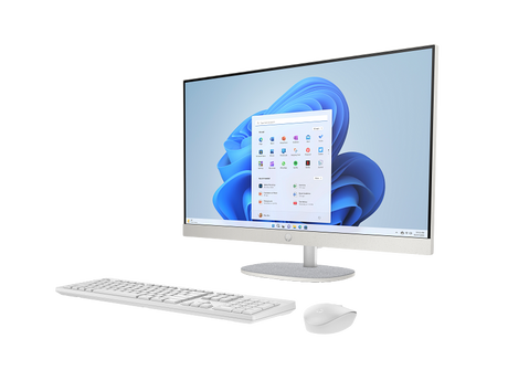 HP All‑in‑One 24 – AMD Ryzen 5 – 16GB LPDDR5 – 512GB SSD – Windows 11 Home – Silver
