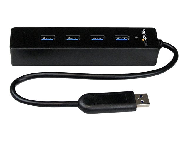 Hub USB 3.0 Super Speed 4 Puertos Portátil Negro StarTech.com