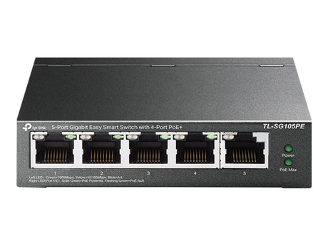 Switch Gestionado 5 Puertos Gigabit 4 PoE+ TP-Link TL-SG105PE