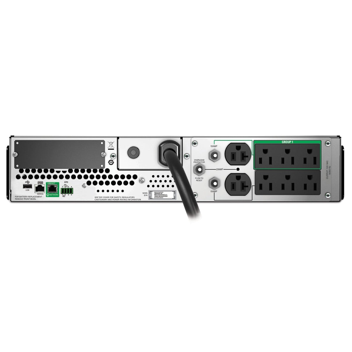 UPS APC Smart‑UPS SMT2200RM2UC – 2200VA/1980W – Rack 2U – LCD – SmartConnect
