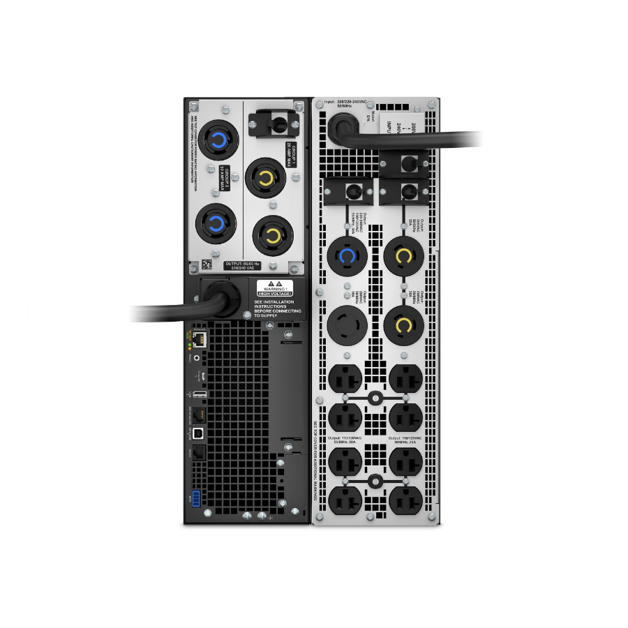 UPS APC Smart‑UPS SRT5KXLT‑5KTF – 5000VA/4500W – Rack 3U – Transformador 208/240V → 120V