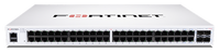 Conmutador Fortinet FortiSwitch 148F-FPOE – 48 Puertos Gigabit PoE+ + 4 SFP+, FS-148F-FPOE