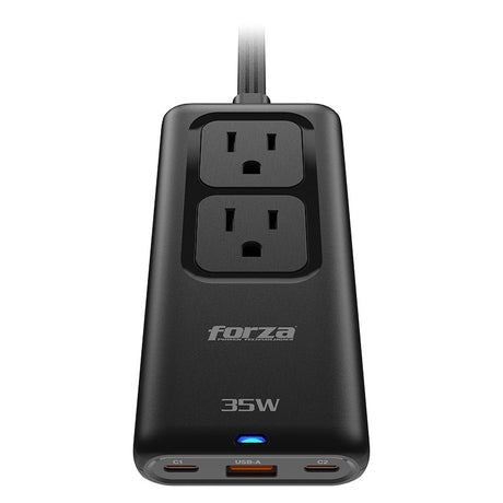 Compra el Cargador GaN Forza PS‑235USBC, con puertos USB‑C y USB‑A. Compacto, eficiente y seguro, ideal para laptops, tablets y smartphones.