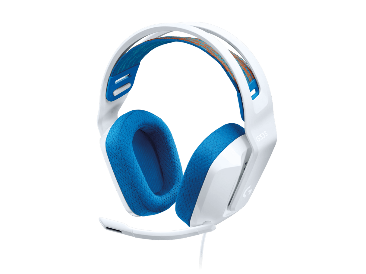Auriculares Logitech G335 – Gaming Cableados, 3,5 mm, Certificado Discord, Blancos