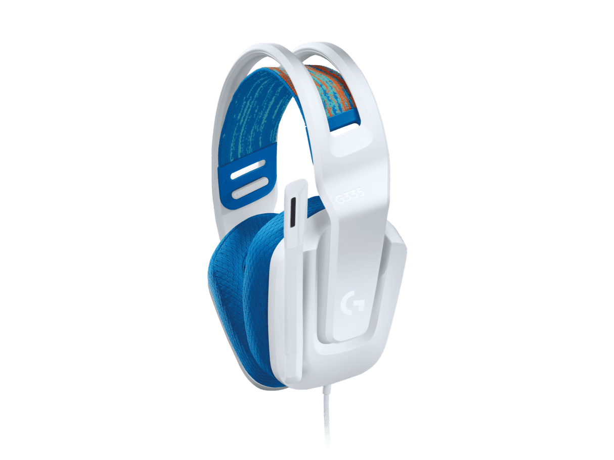Auriculares Logitech G335 – Gaming Cableados, 3,5 mm, Certificado Discord, Blancos