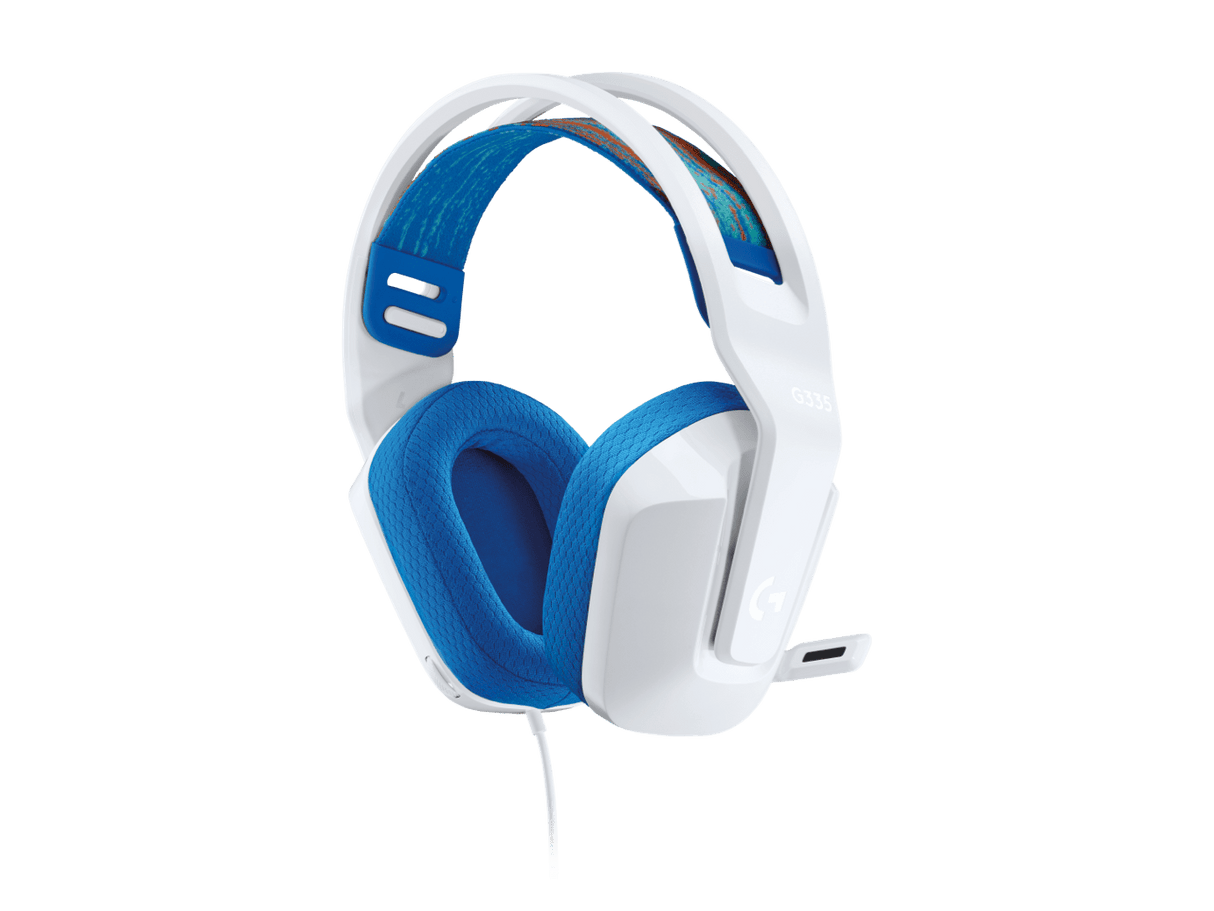 Auriculares Logitech G335 – Gaming Cableados, 3,5 mm, Certificado Discord, Blancos