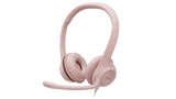 Auriculares USB Logitech H390 Rosados para Computadora