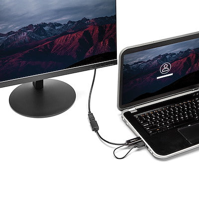 Conversor HDMI a DisplayPort 4K Alimentado por USB StarTech.com – HD2DP – 25.5 cm – Negro