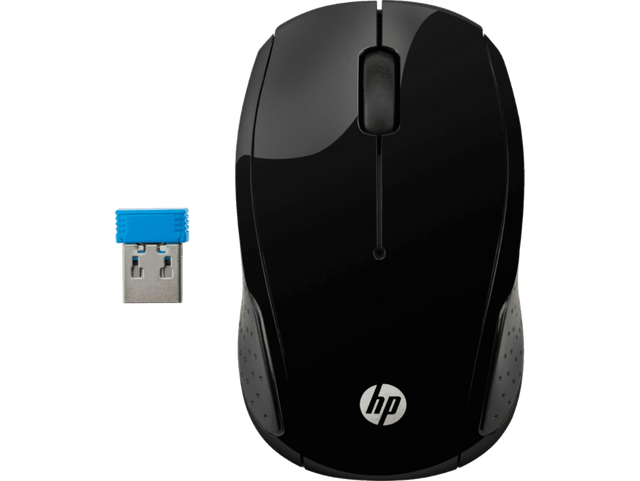 Mouse HP 200 Inalámbrico Óptico – Negro – X6W31AA#ABL