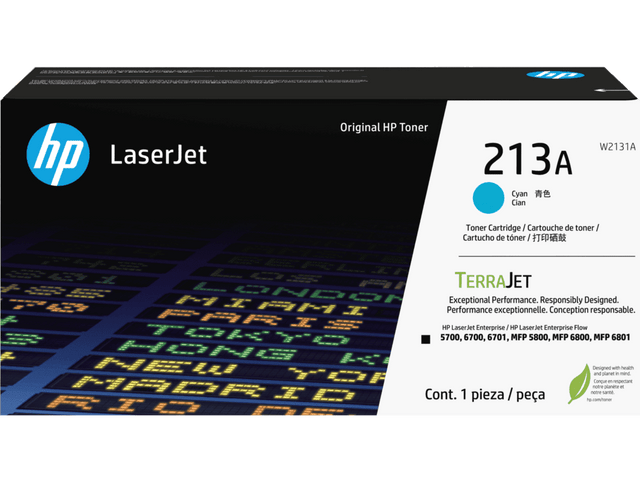 Cartucho de Tóner Cian – HP 213A LaserJet – Original – W2131A