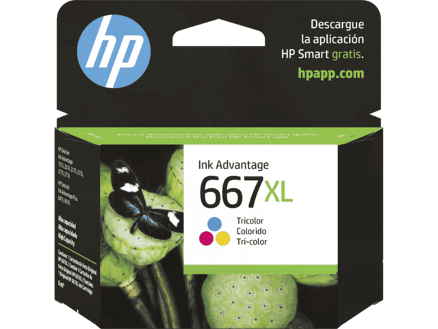 Cartucho de Tinta Tricolor – HP 667XL Advantage – Original – 3YM80AL