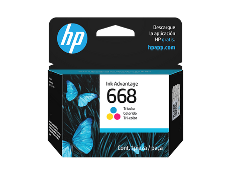 Cartucho de tinta Original HP Advantage 668, tricolor