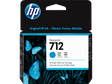 Cartucho de Tinta Cian – HP 712 DesignJet – Original – 29 ml – 3ED67A