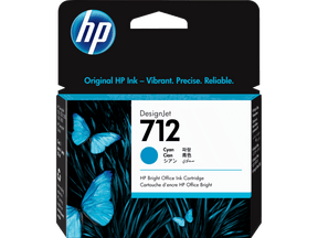 Cartucho de Tinta Cian – HP 712 DesignJet – Original – 29 ml – 3ED67A