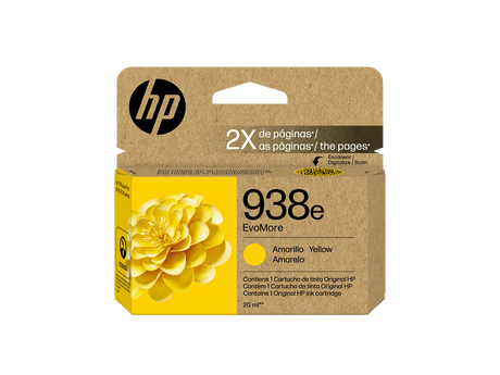 Cartucho de Tinta Amarilla – HP EvoMore 938e – Original Alta Capacidad – 4S6Y1PL