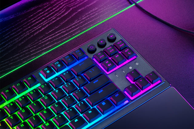 Teclado TKL Retroiluminado Razer Ornata V3 Tenkeyless Táctil Negro US QWERTY